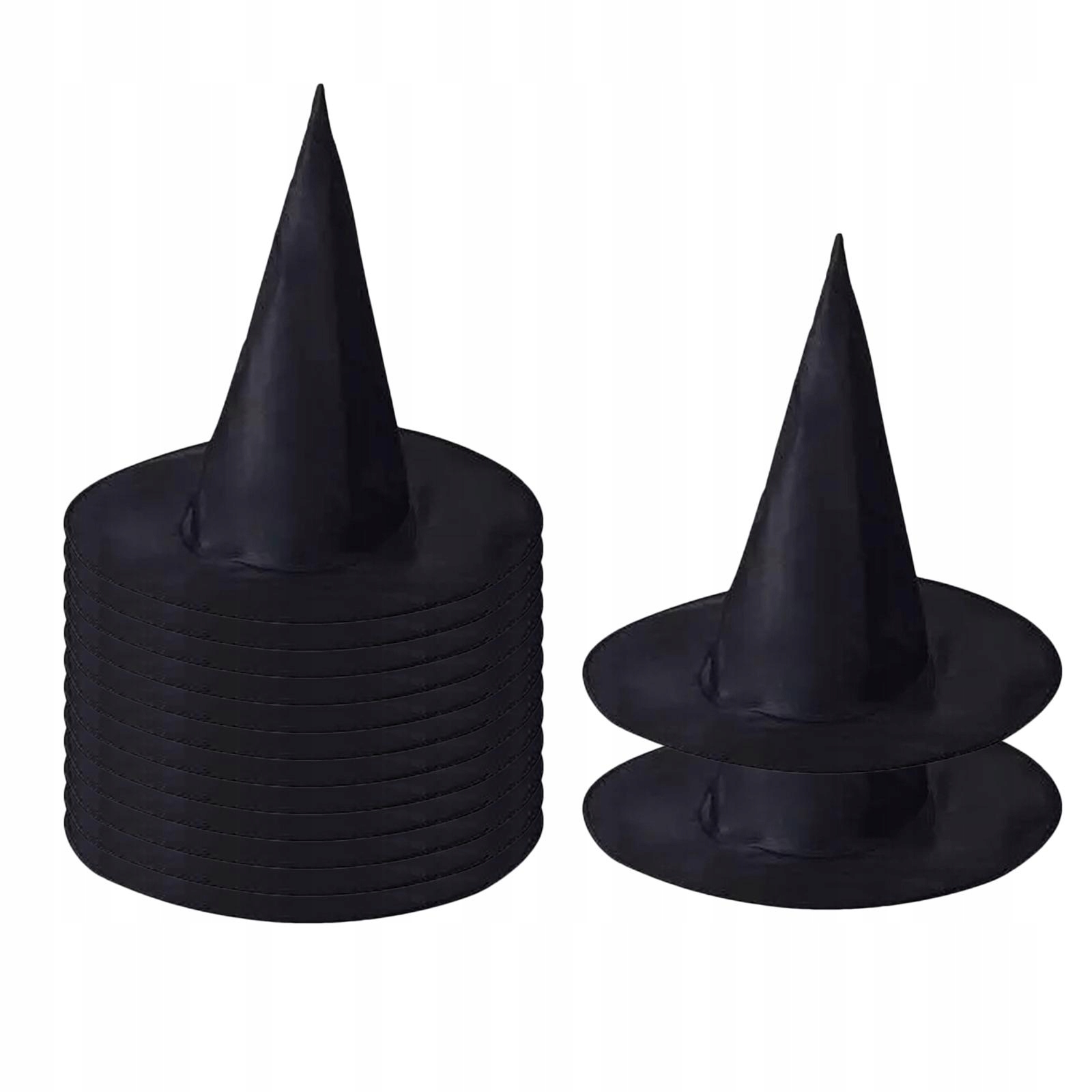 - 14x špicaté halloweenske čarodejnícke klobúky